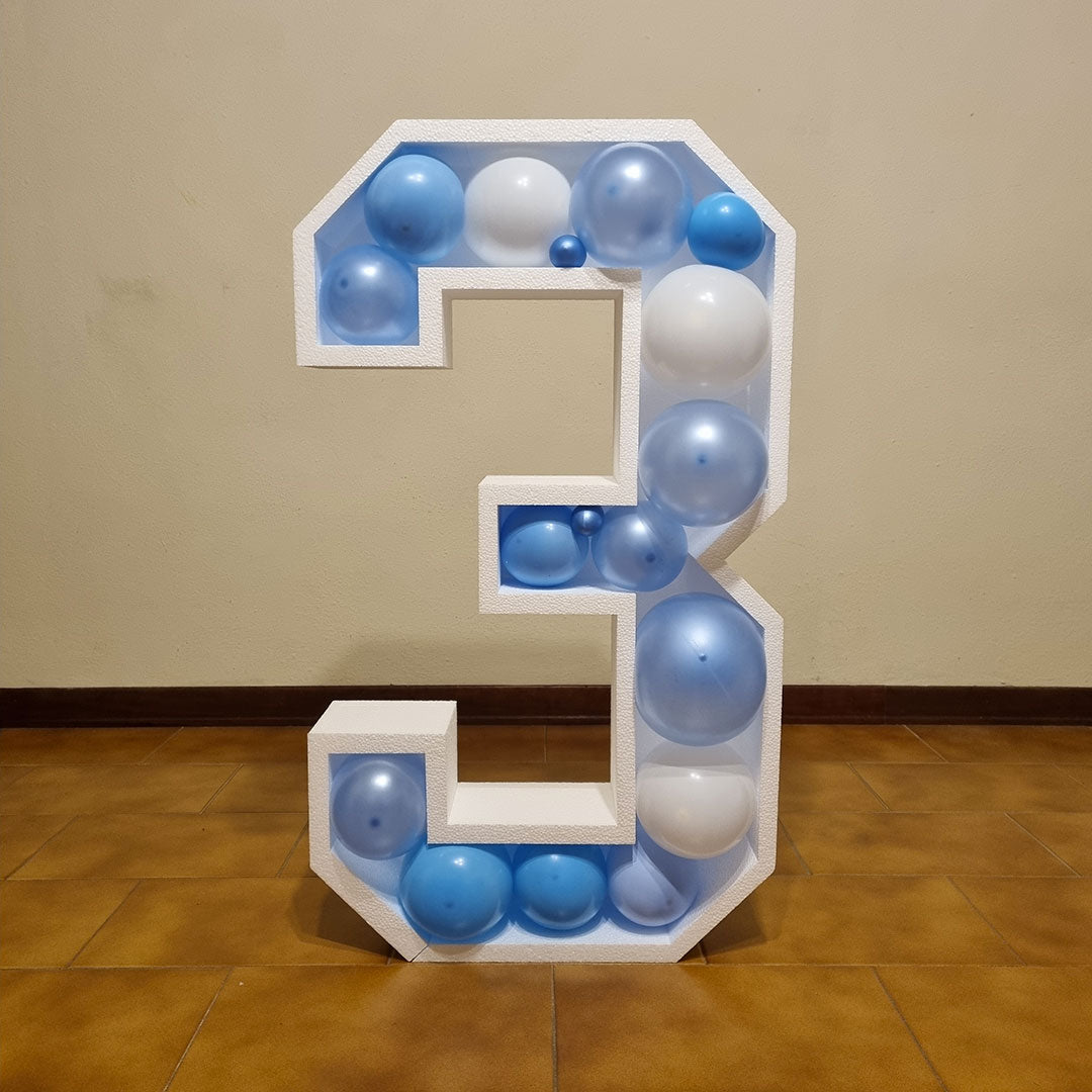 Numero 3 Porta Palloncini