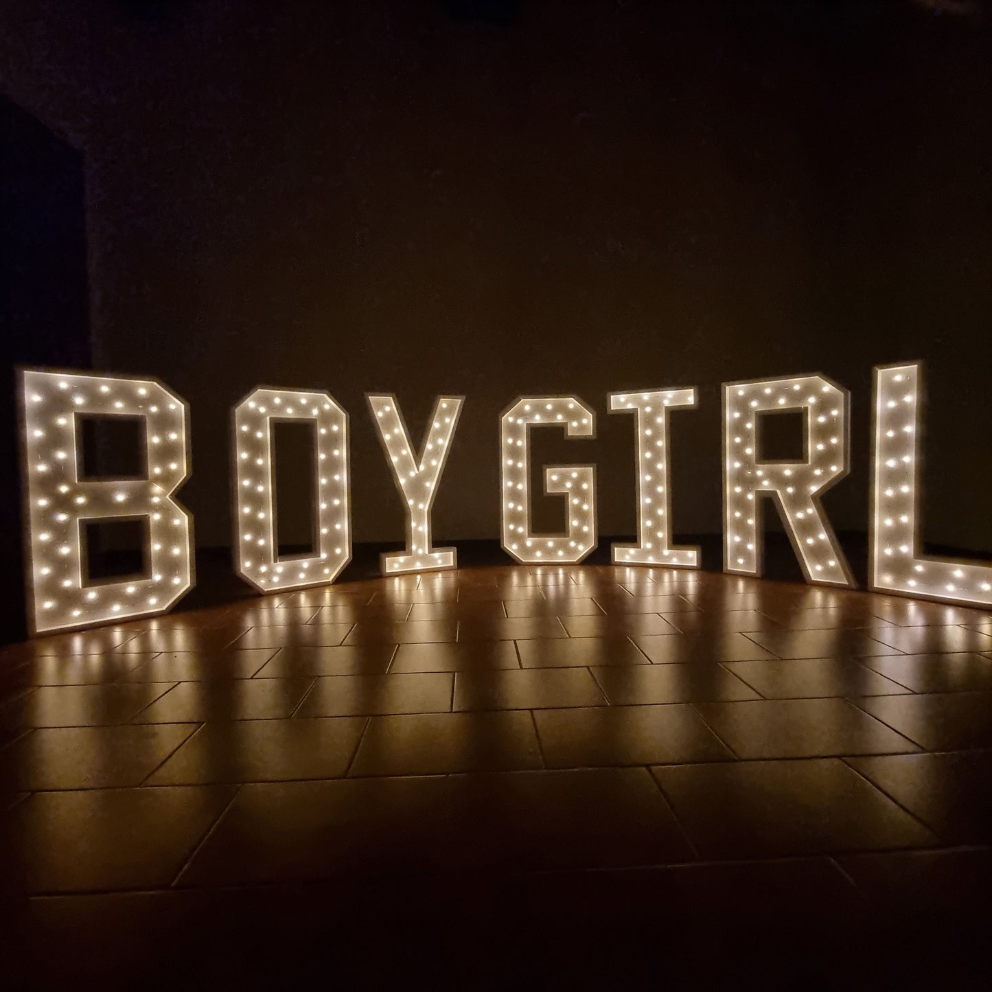Scegli le tue Lettere Luminose o Senza Luci Grandi Alte 80cm
