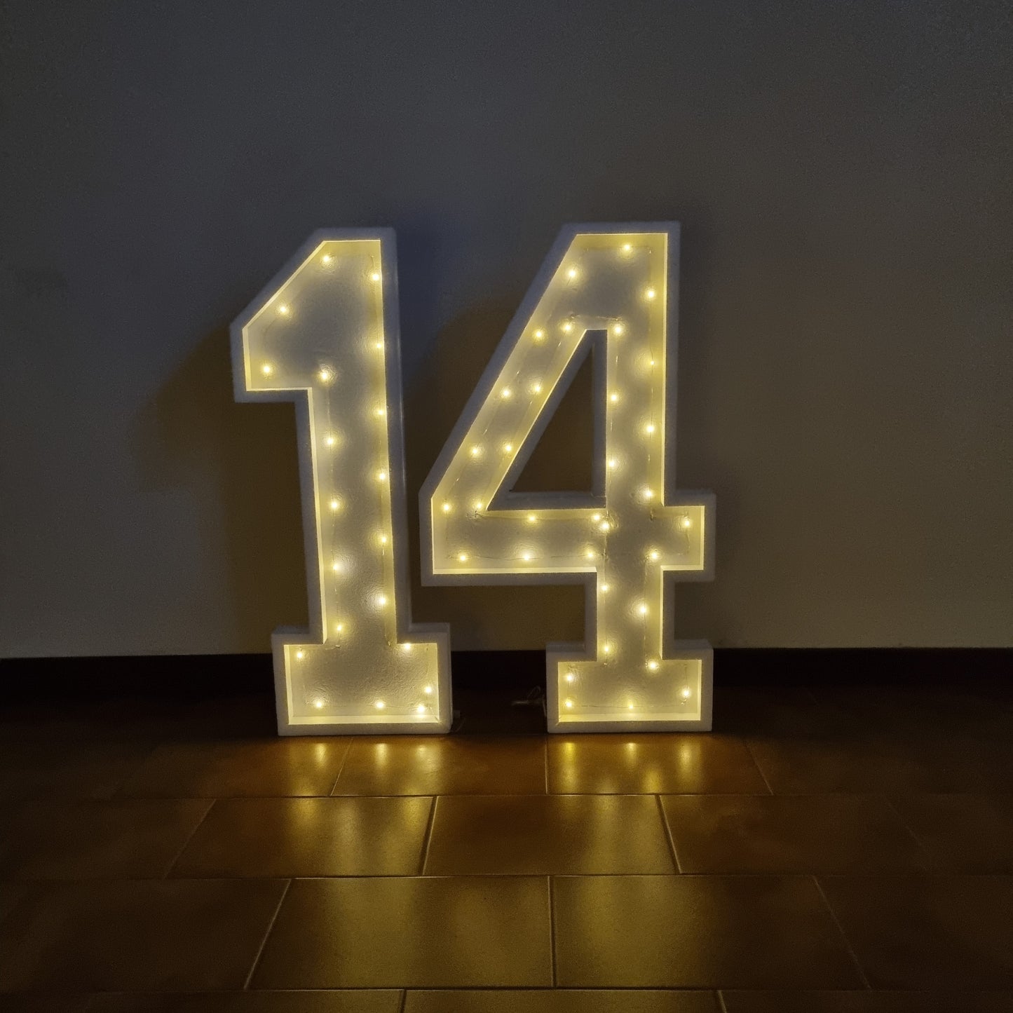 Numero 14 Luminoso Grande