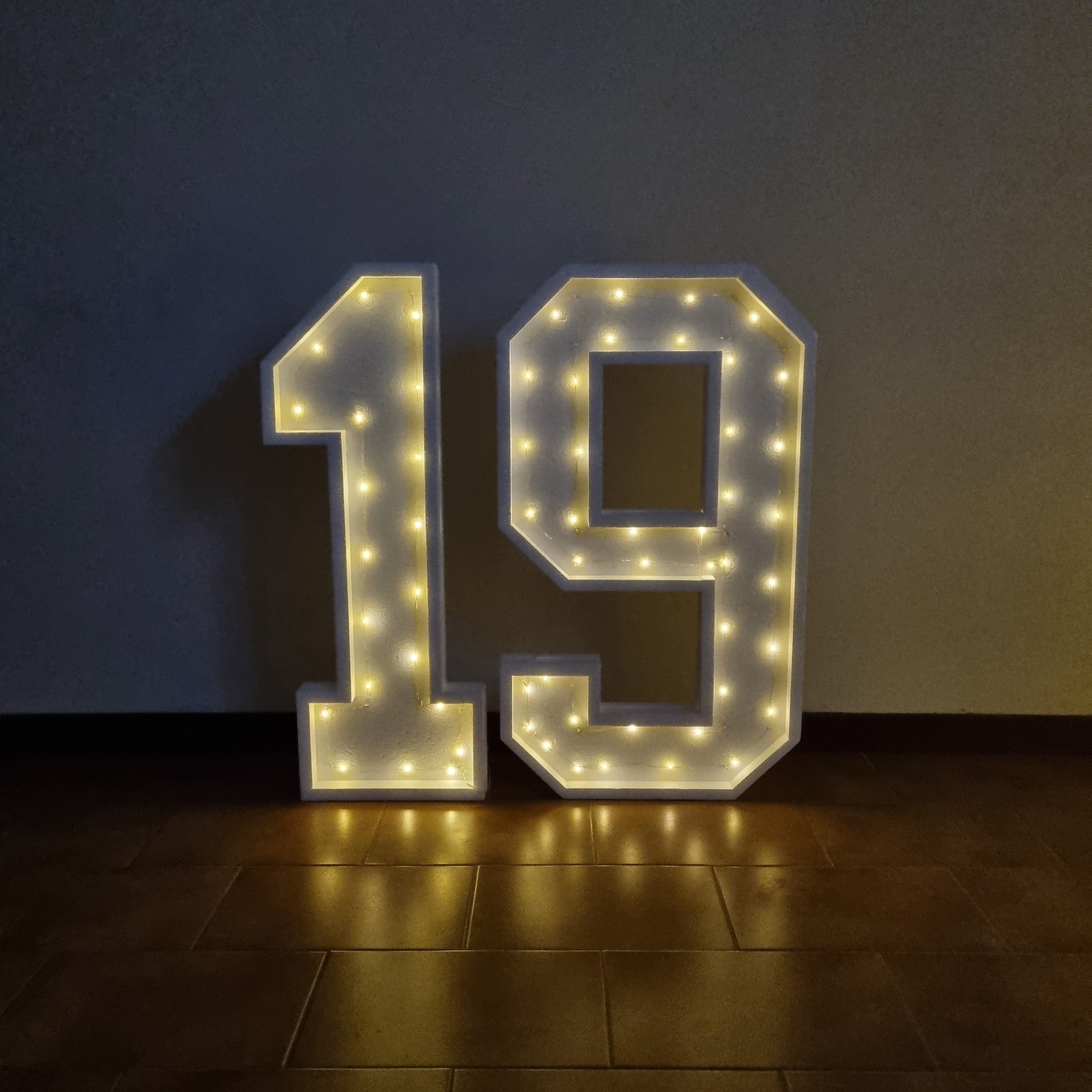 Numero 19 Luminoso Grande