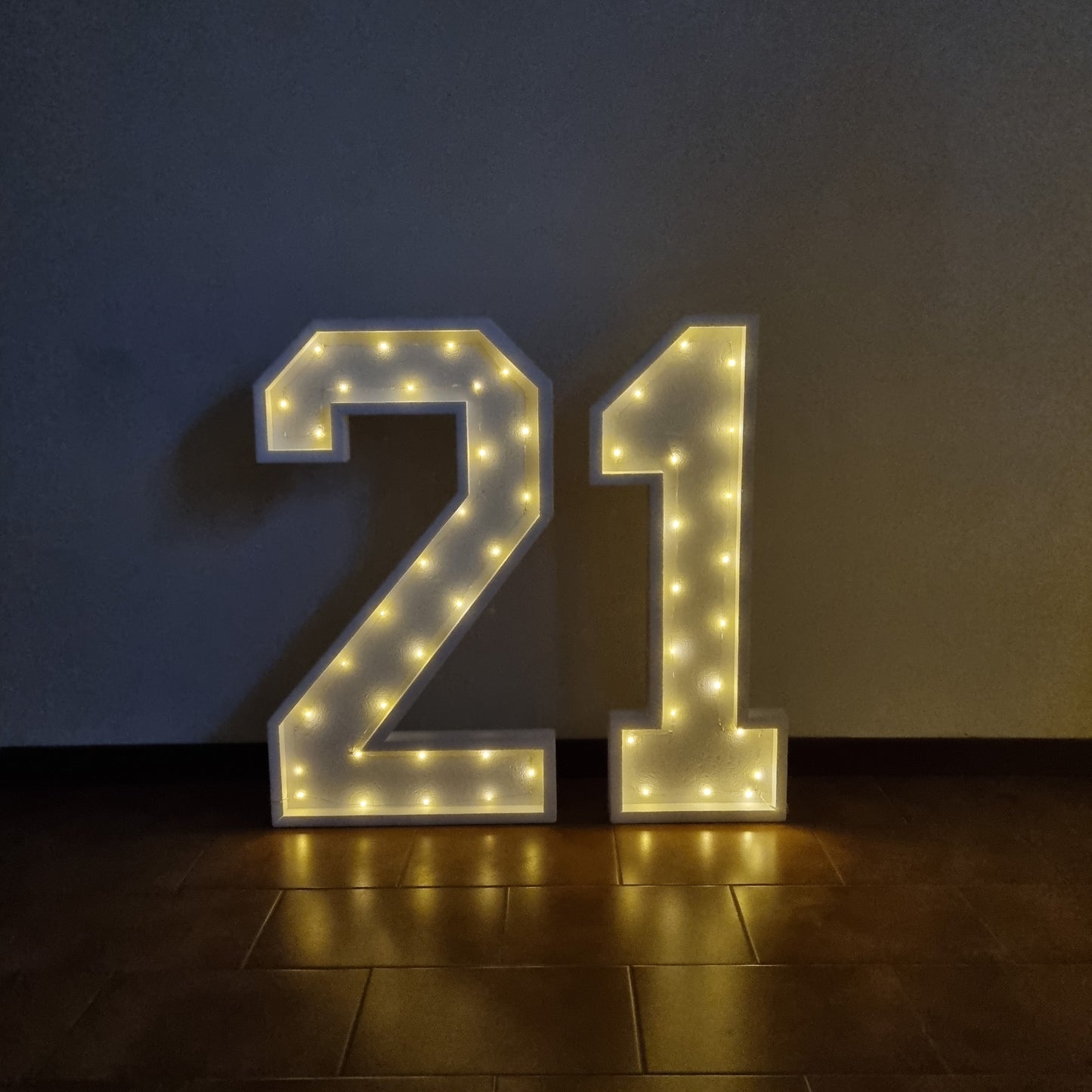 Numero 21 Luminoso Grande