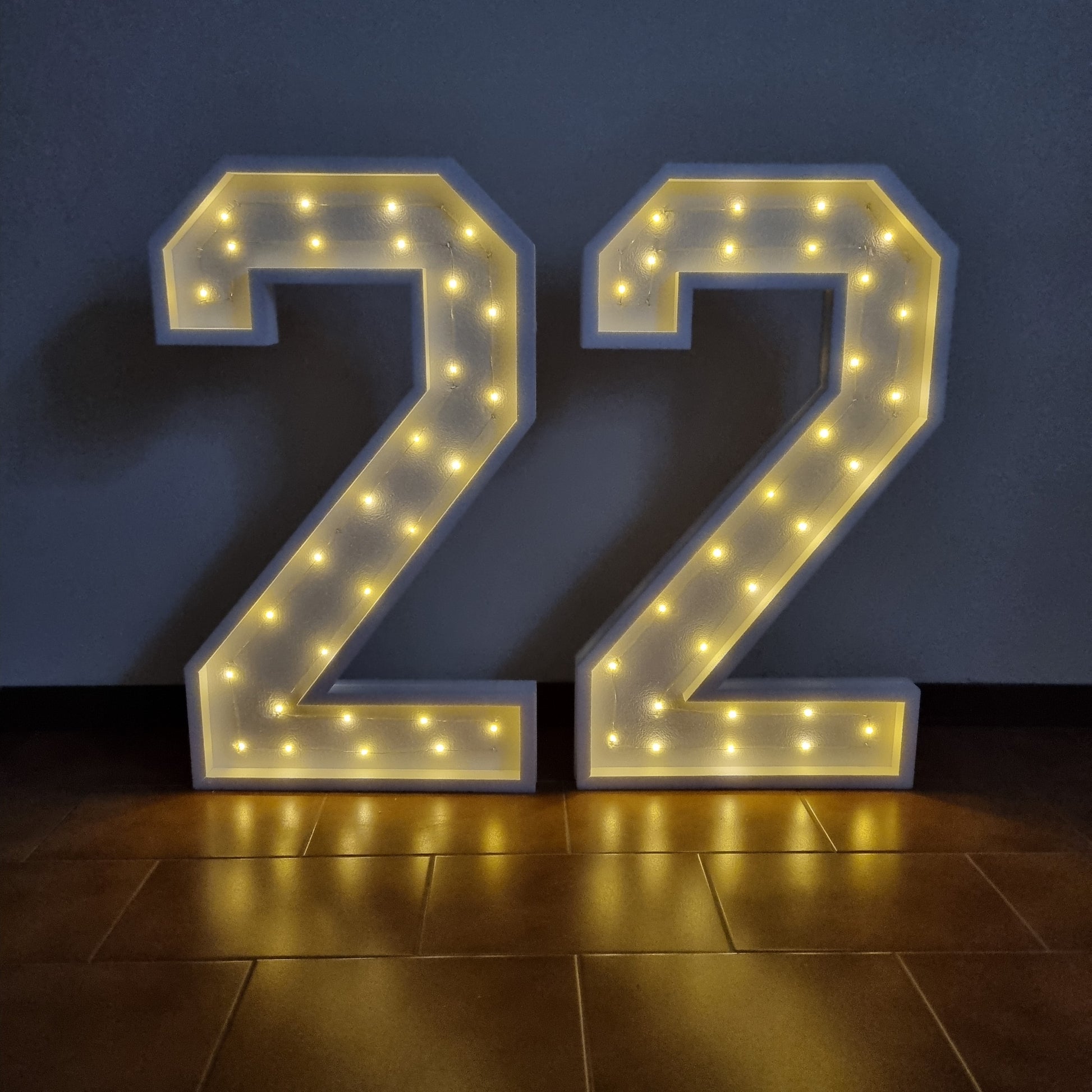 Numero 22 Luminoso Grande