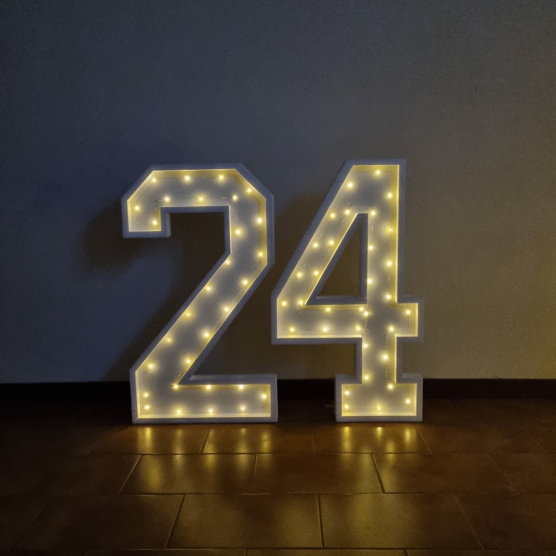 Numero 24 Luminoso Grande