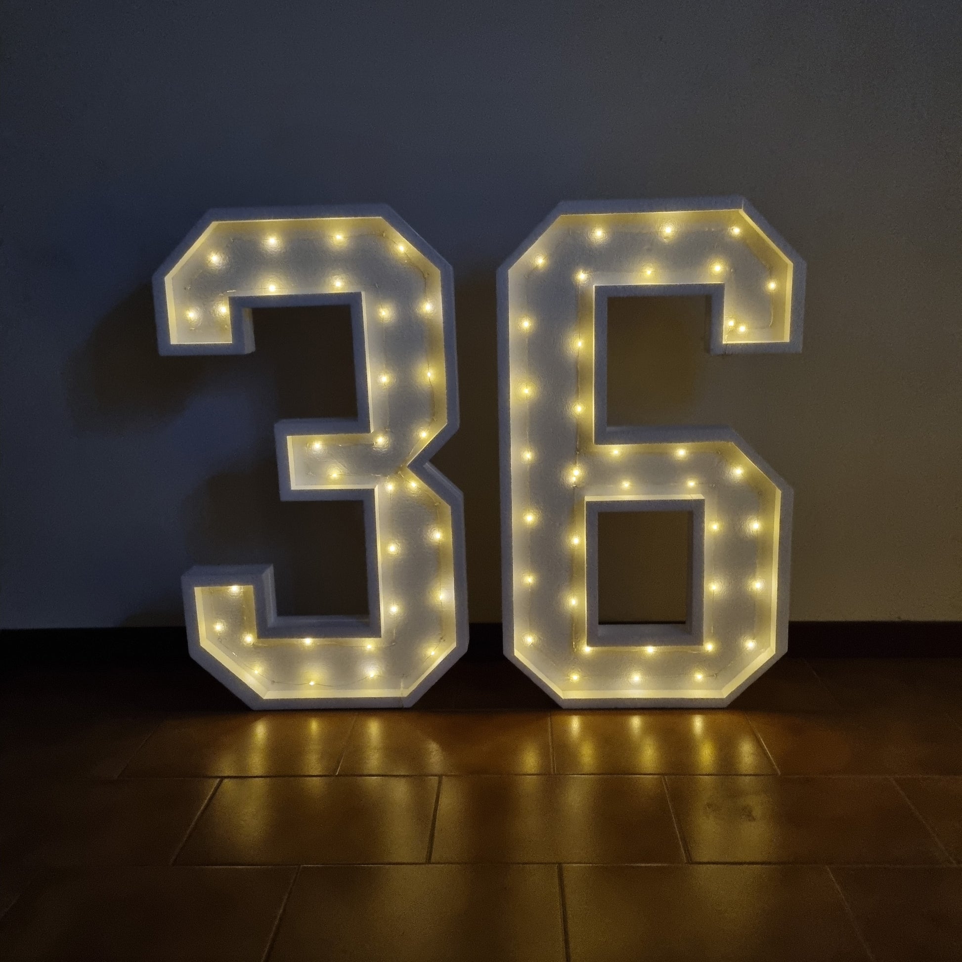 Numero 36 Luminoso Grande