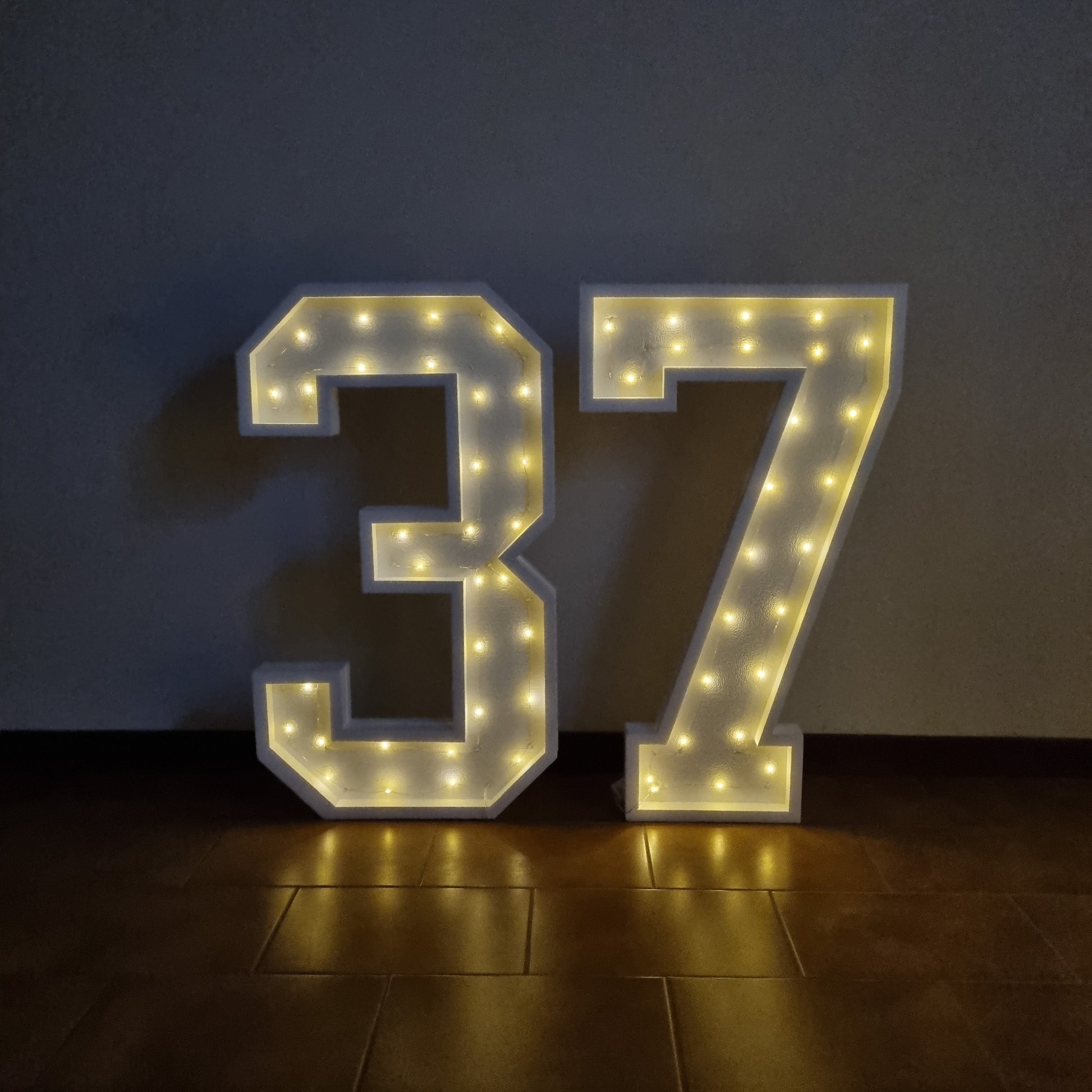 Numero 37 Luminoso Grande