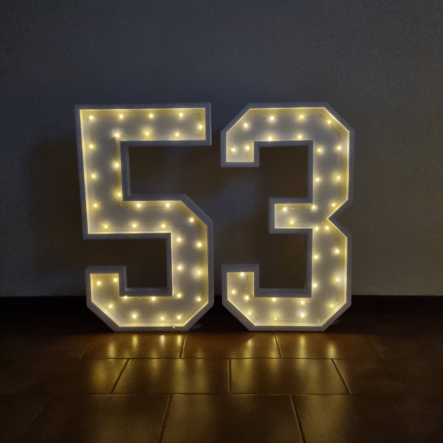 Numero 53 Luminoso Grande