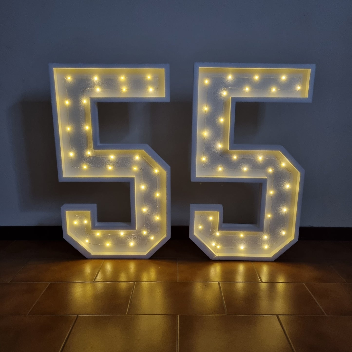 Numero 55 Luminoso Grande