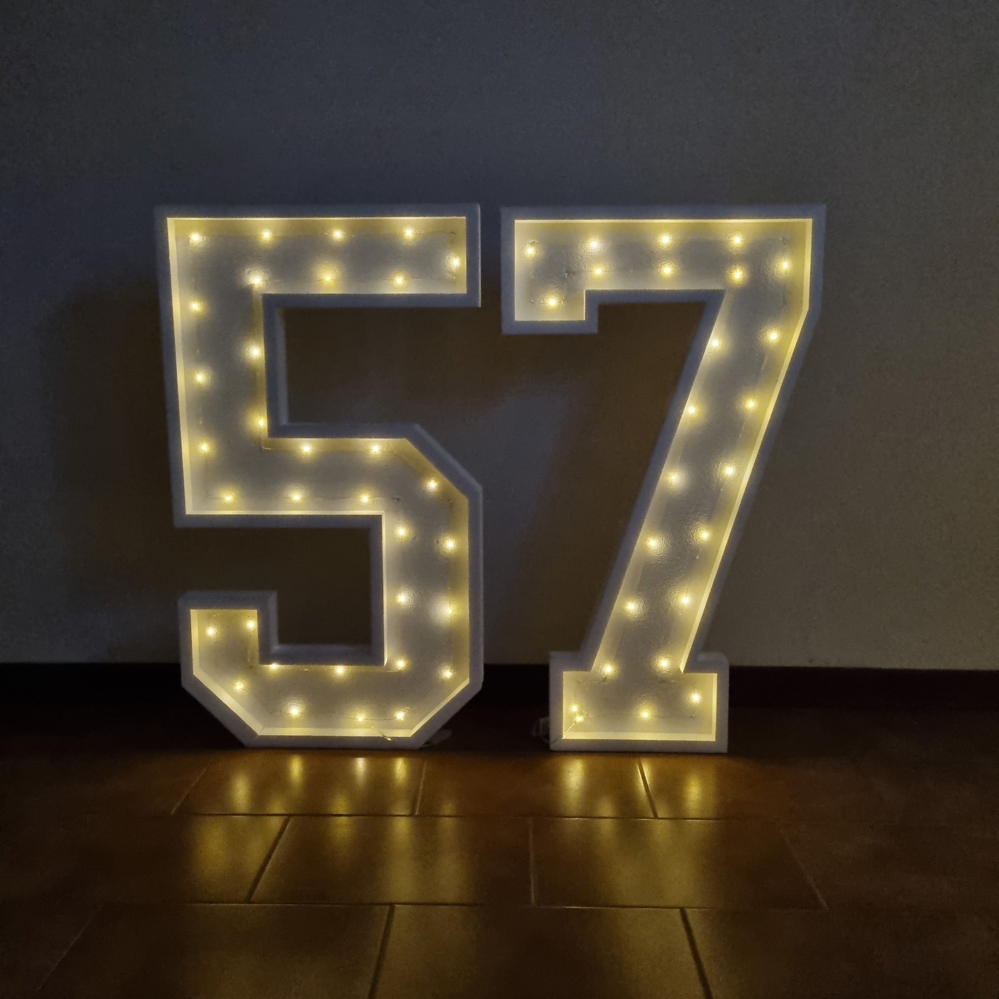 Numero 57 Luminoso Grande