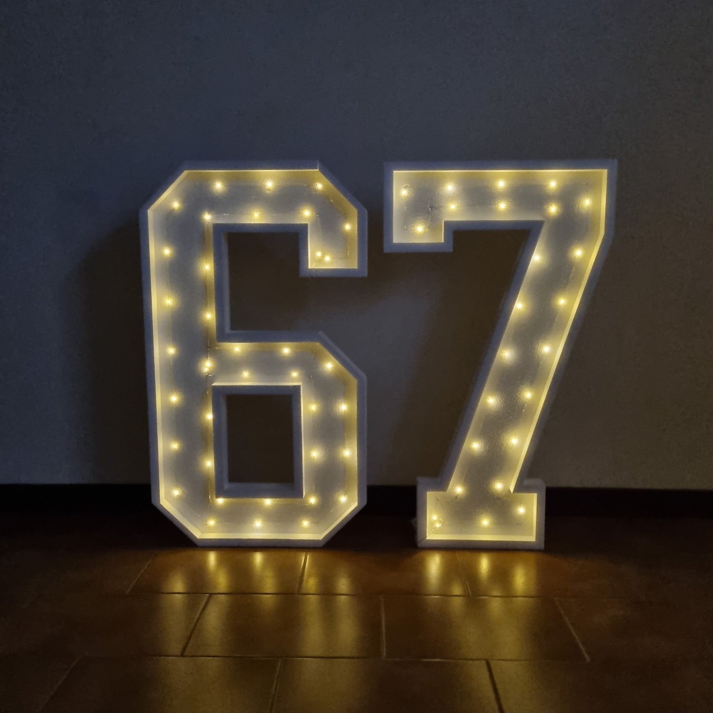 Numero 67 Luminoso Grande