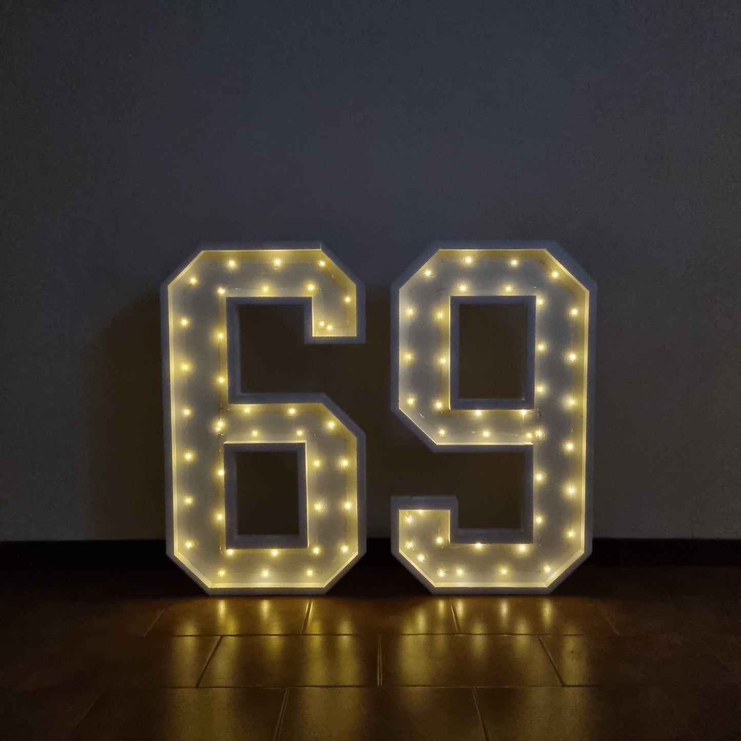 Numero 69 Luminoso Grande