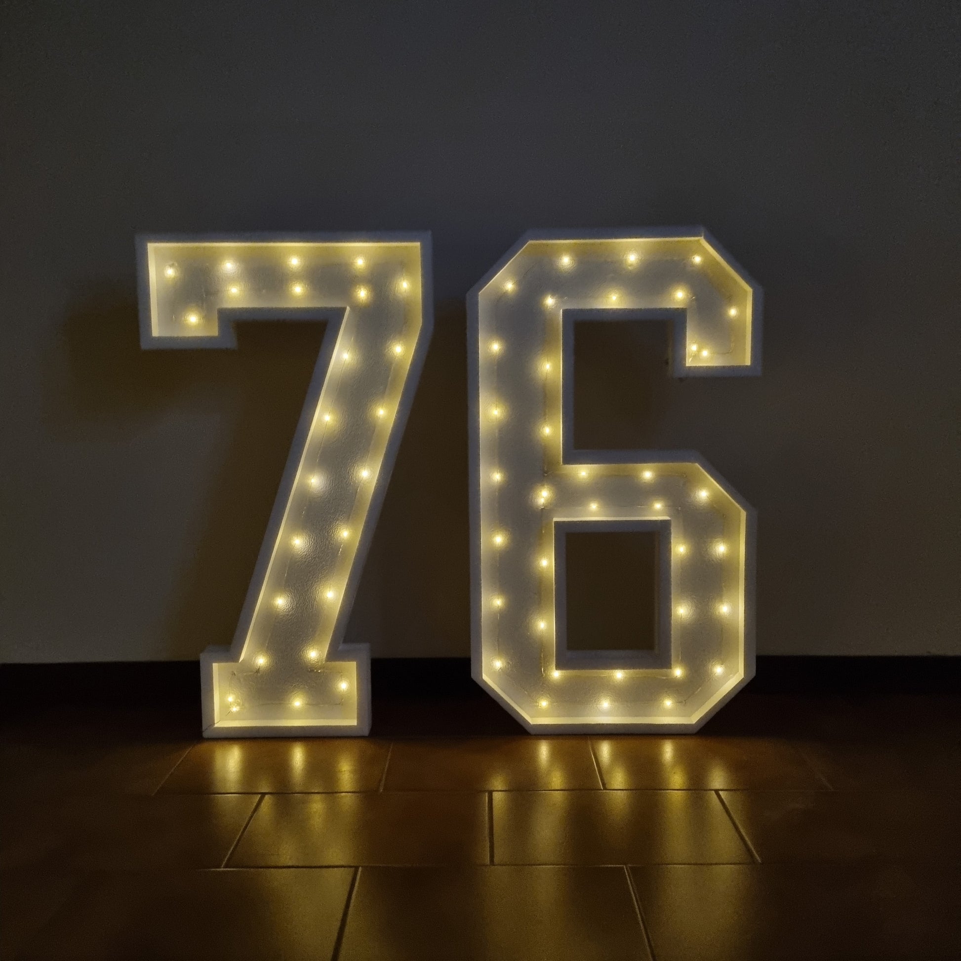 Numero 76 Luminoso Grande