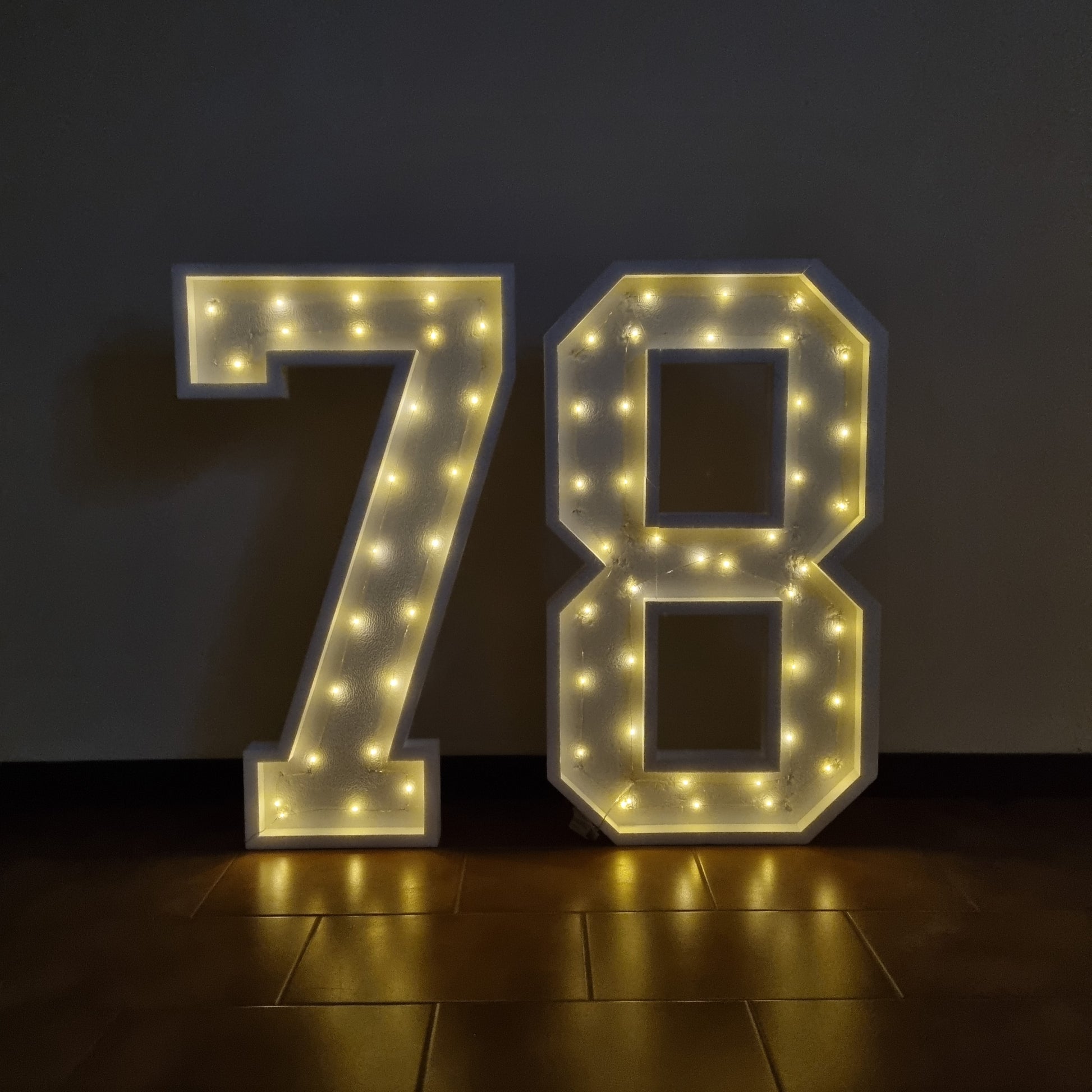 Numero 78 Luminoso Grande