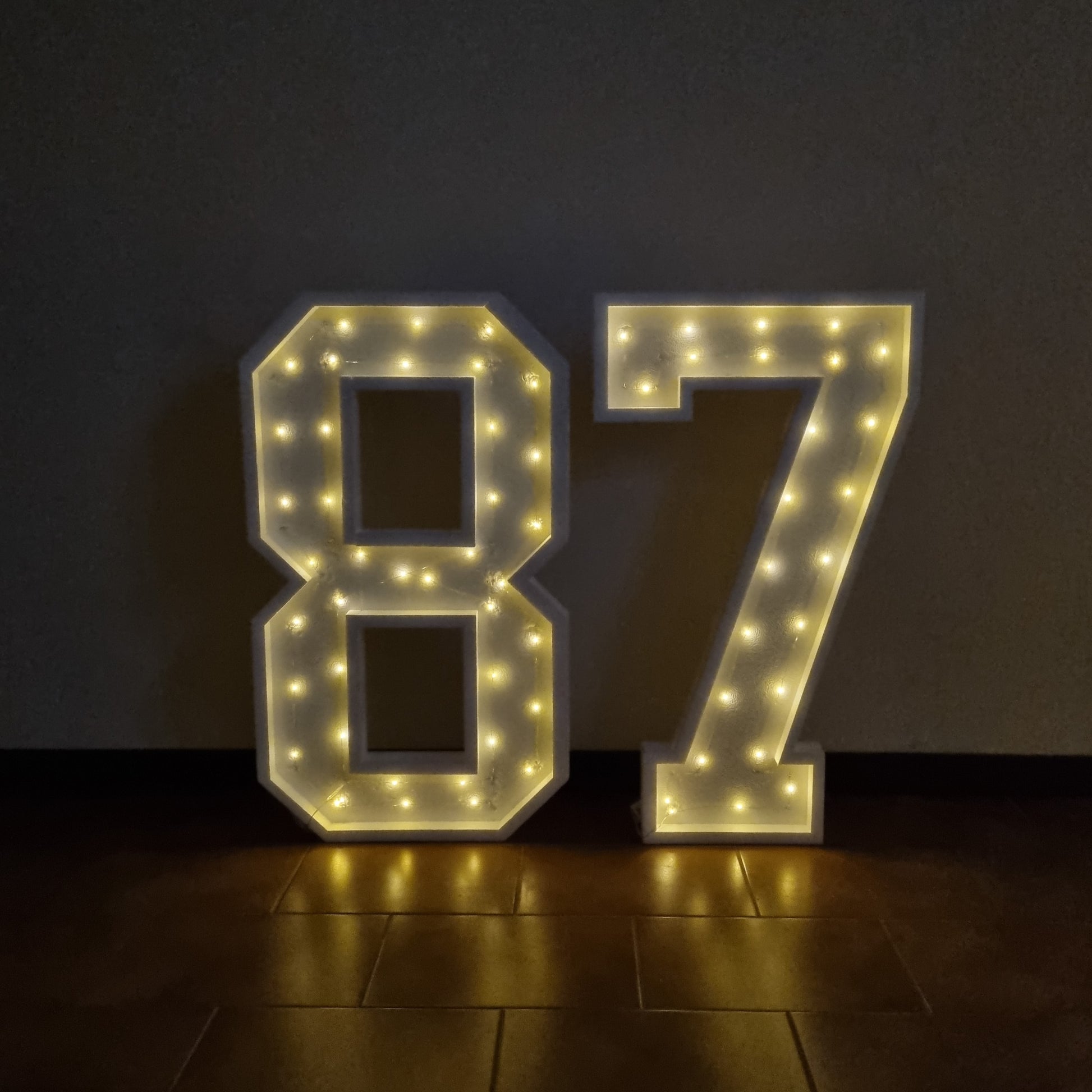 Numero 87 Luminoso Grande