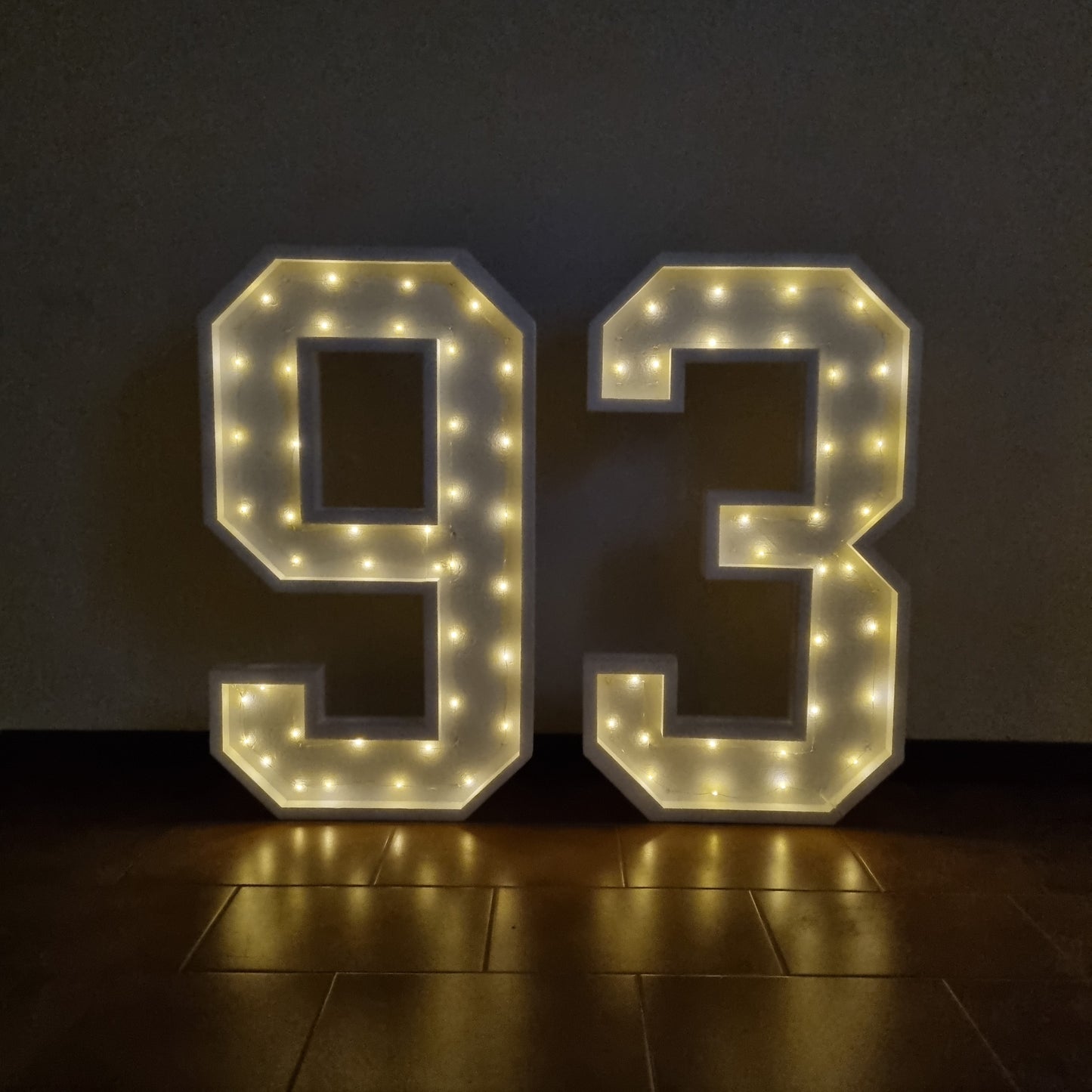 Numero 93 Luminoso Grande