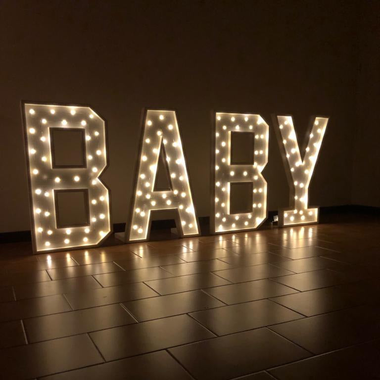 Numeri 45 grandi da 100 cm, con luci a mosaico, luci a LED