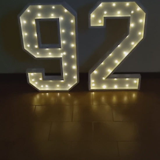 Numero 92 Luminoso Grande