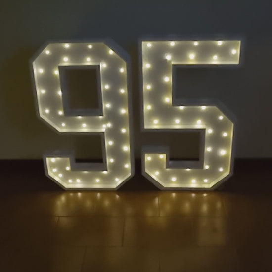 Numero 95 Luminoso Grande