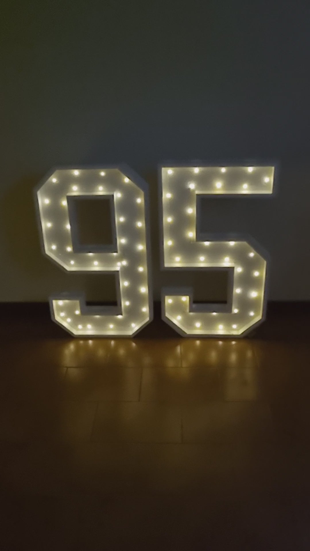 Numero 95 Luminoso Grande