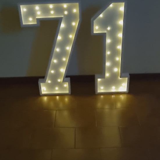 Numero 71 Luminoso Grande