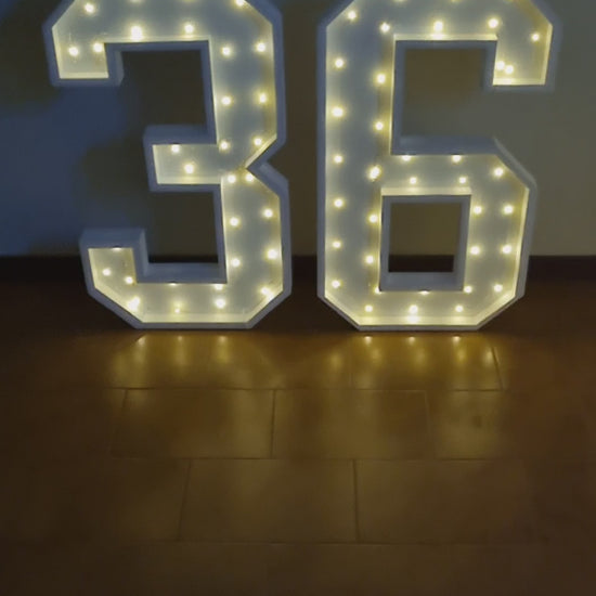 Numero 36 Luminoso Grande