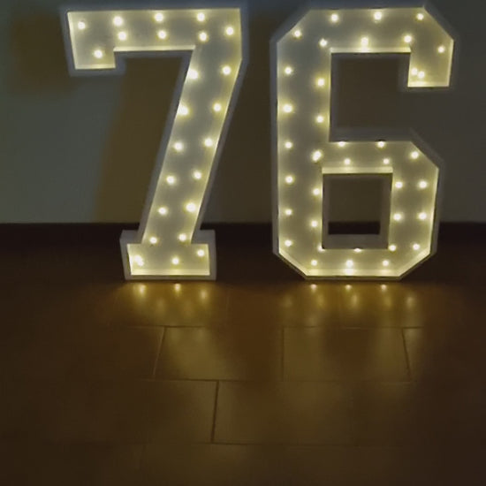 Numero 76 Luminoso Grande