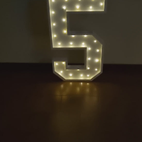 Numero 5 Luminoso Grande