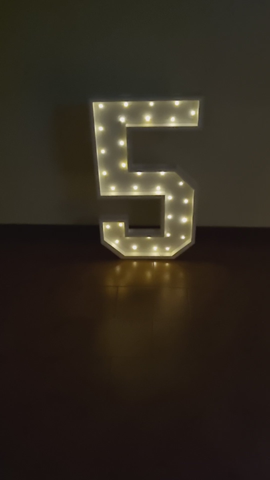 Numero 5 Luminoso Grande