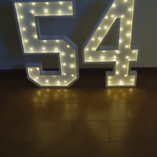 Numero 54 Luminoso Grande