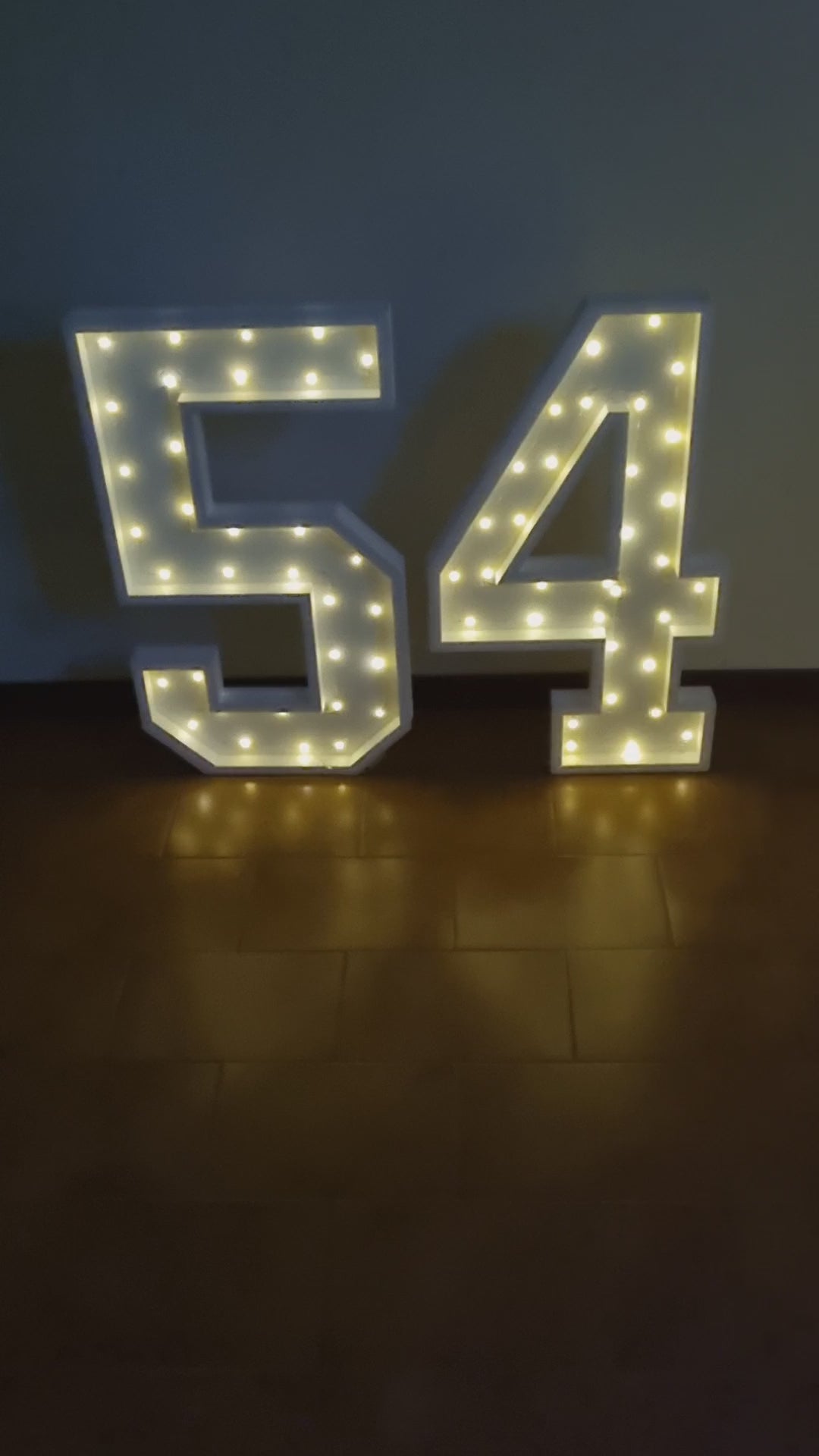 Numero 54 Luminoso Grande