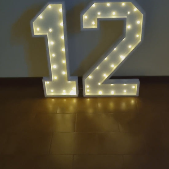 Numero 12 Luminoso Grande