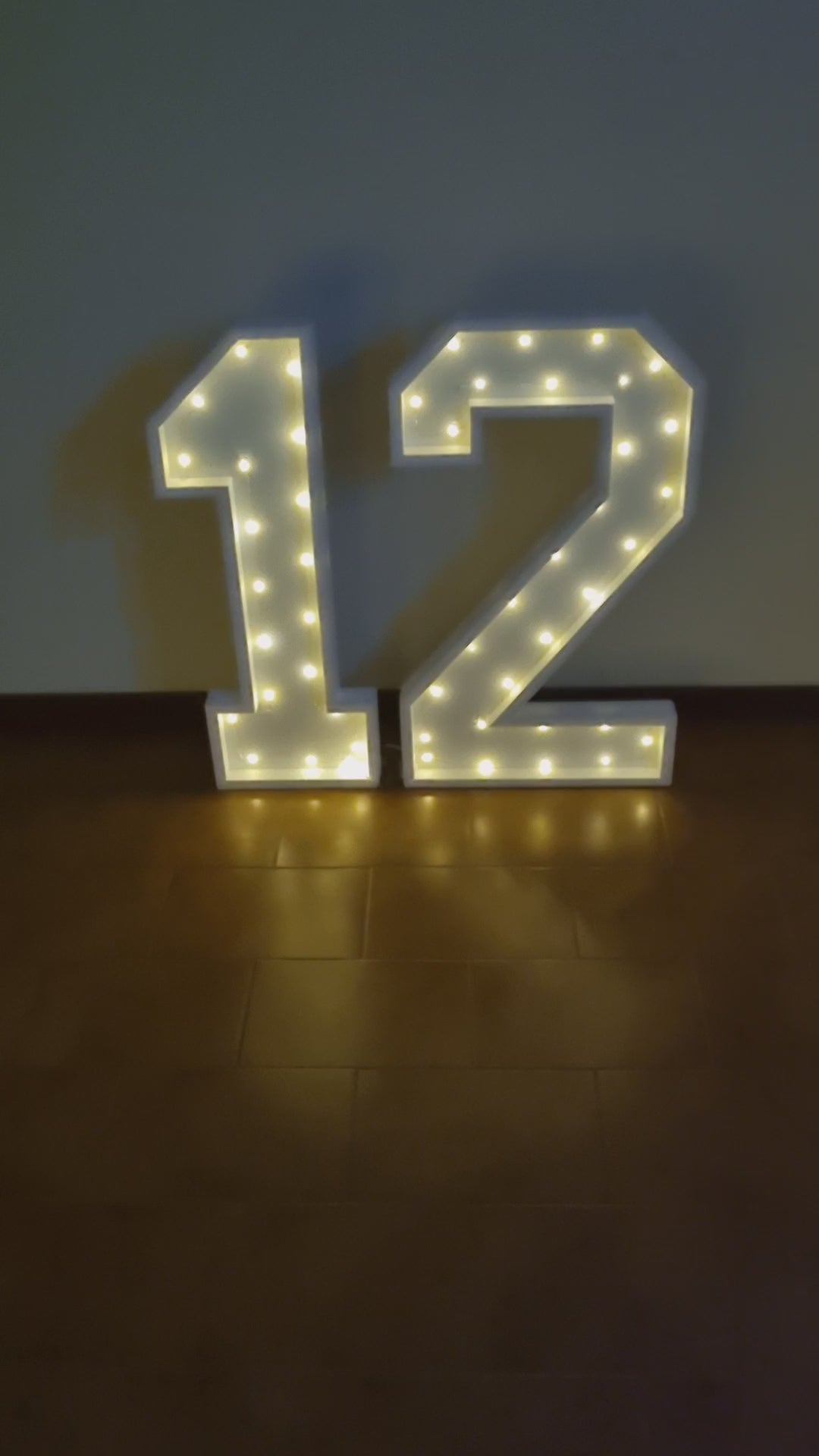 Numero 12 Luminoso Grande