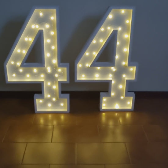 Numero 44 Luminoso Grande