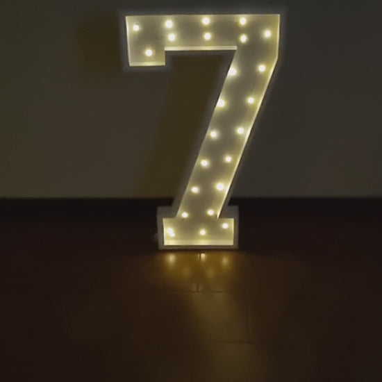 Numero 7 Luminoso Grande