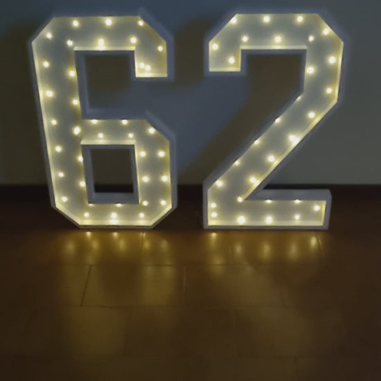 Numero 62 Luminoso Grande