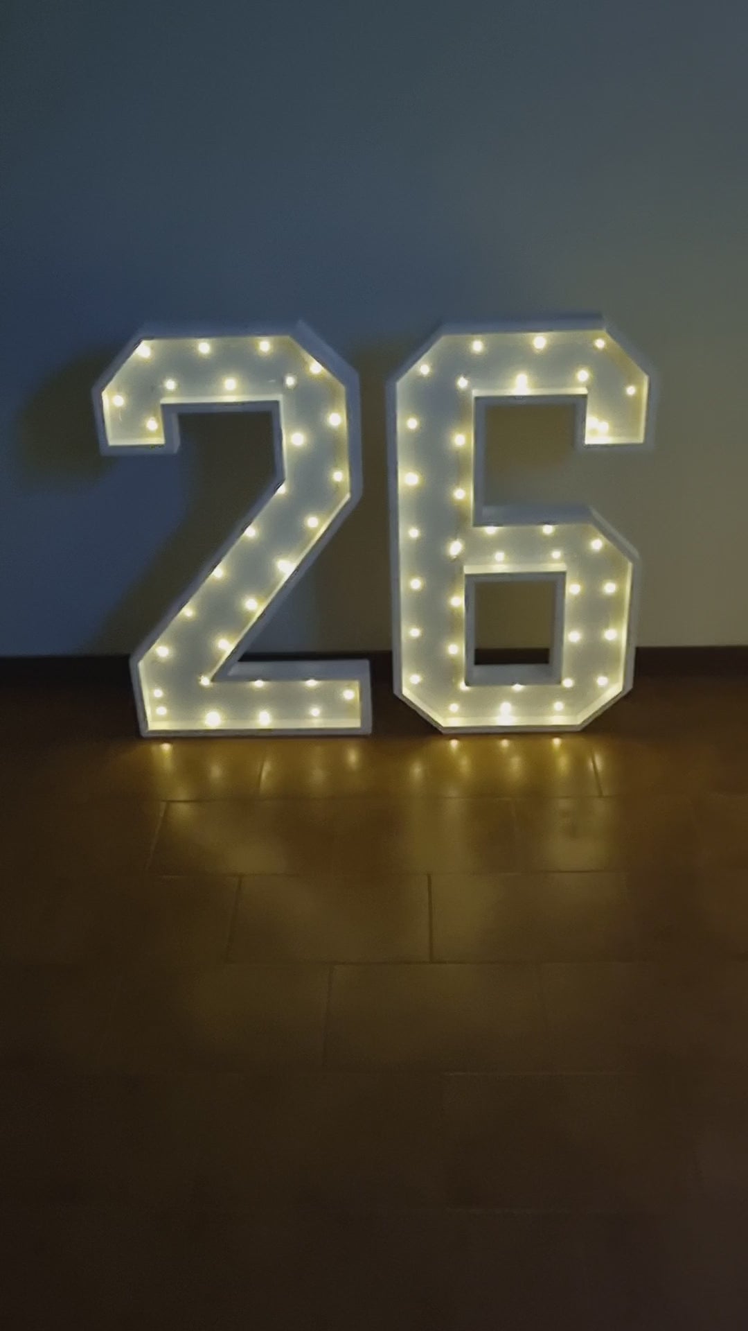 Numero 26 Luminoso Grande