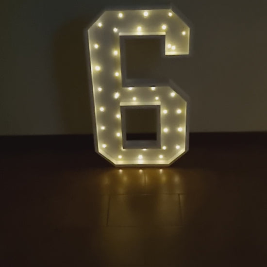 Numero 6 Luminoso Grande