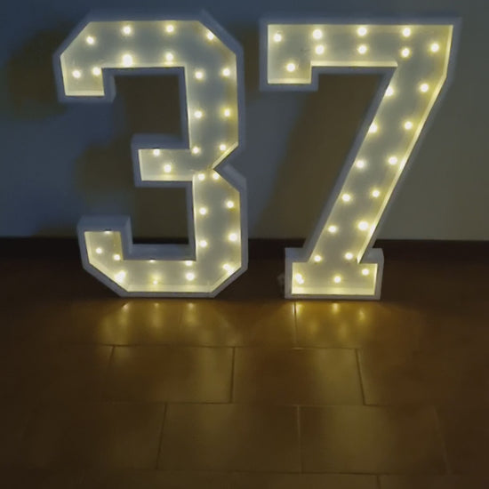 Numero 37 Luminoso Grande