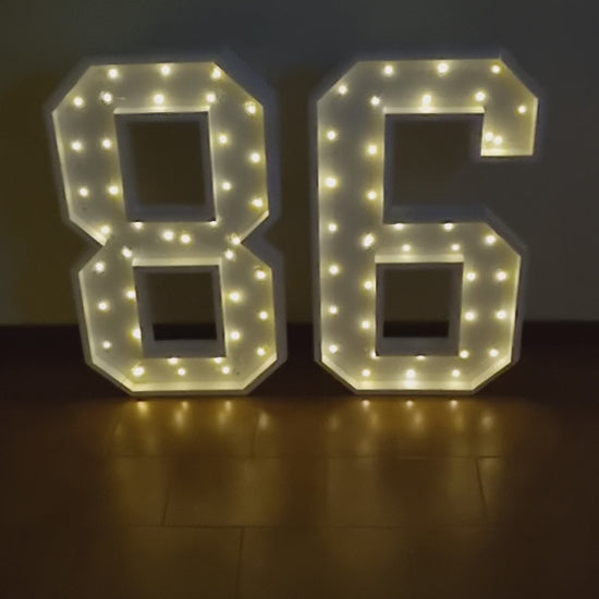 Numero 86 Luminoso Grande