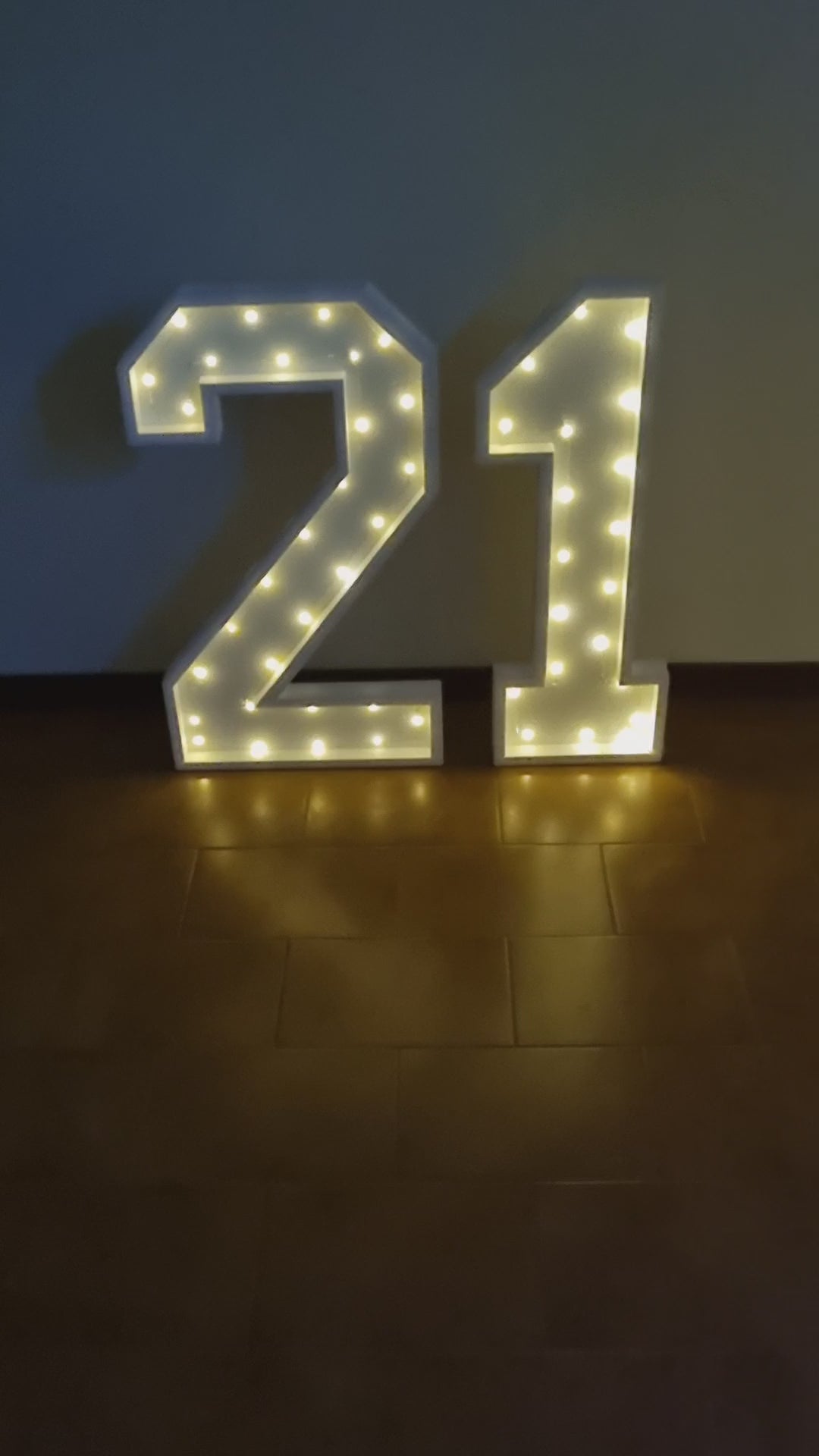 Numero 21 Luminoso Grande