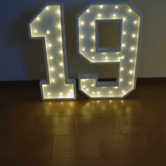 Numero 19 Luminoso Grande