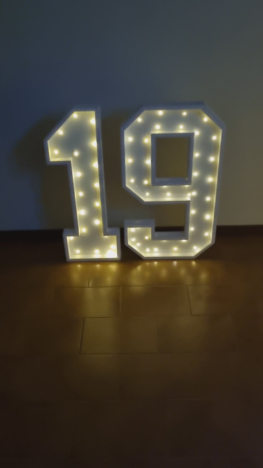 Numero 19 Luminoso Grande