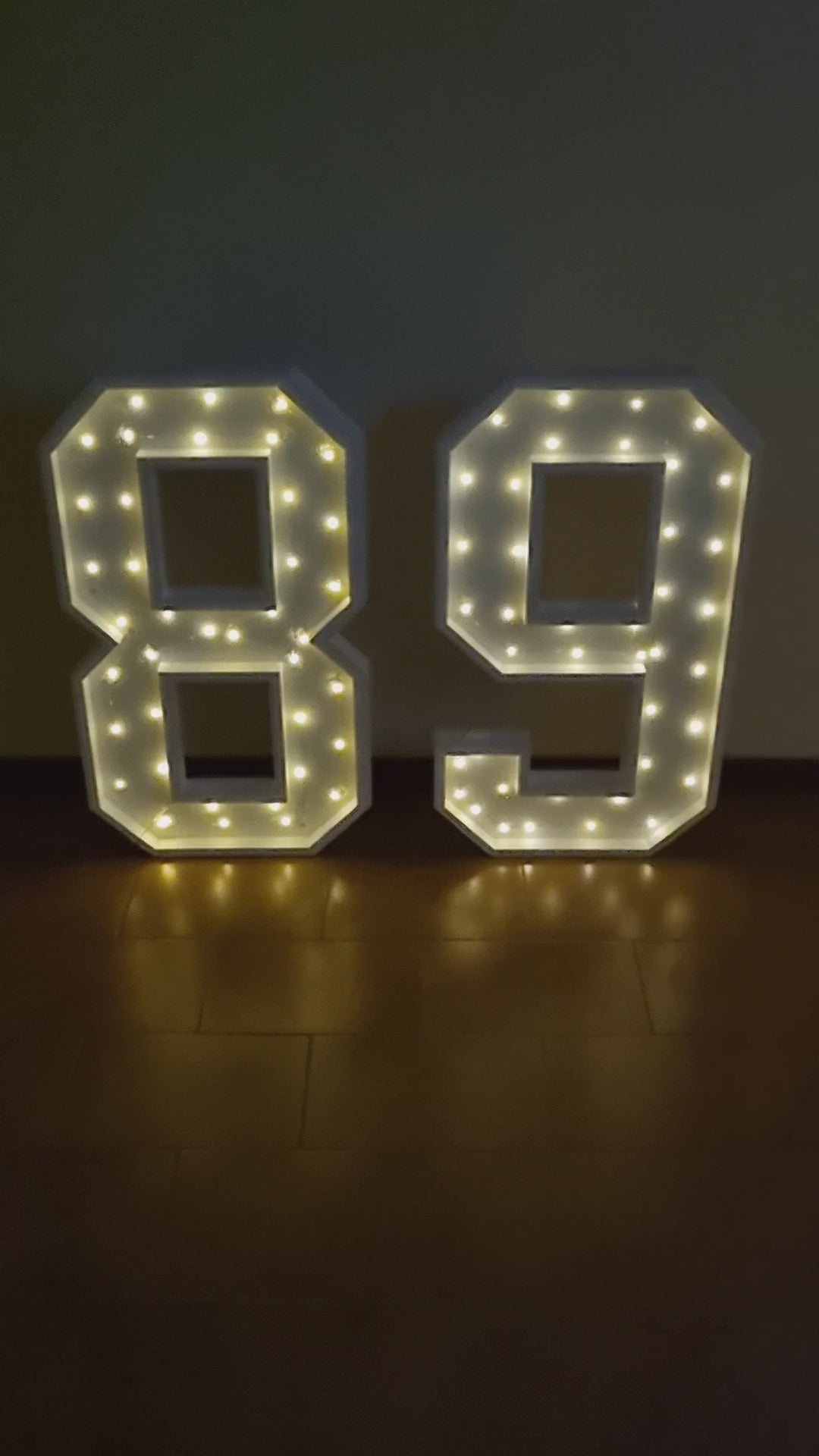 Numero 89 Luminoso Grande