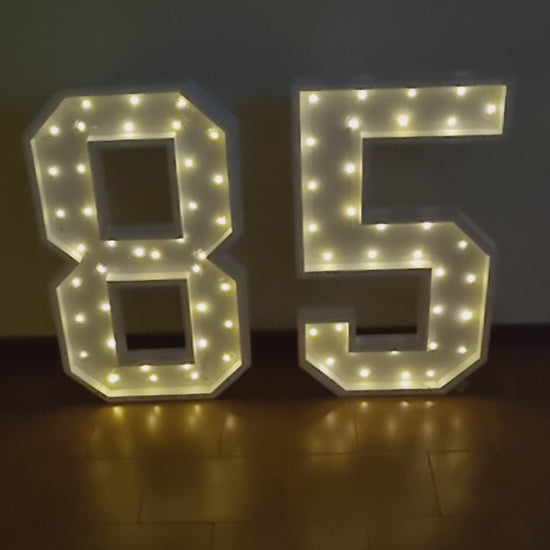 Numero 85 Luminoso Grande