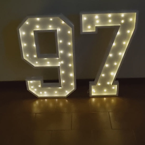 Numero 97 Luminoso Grande