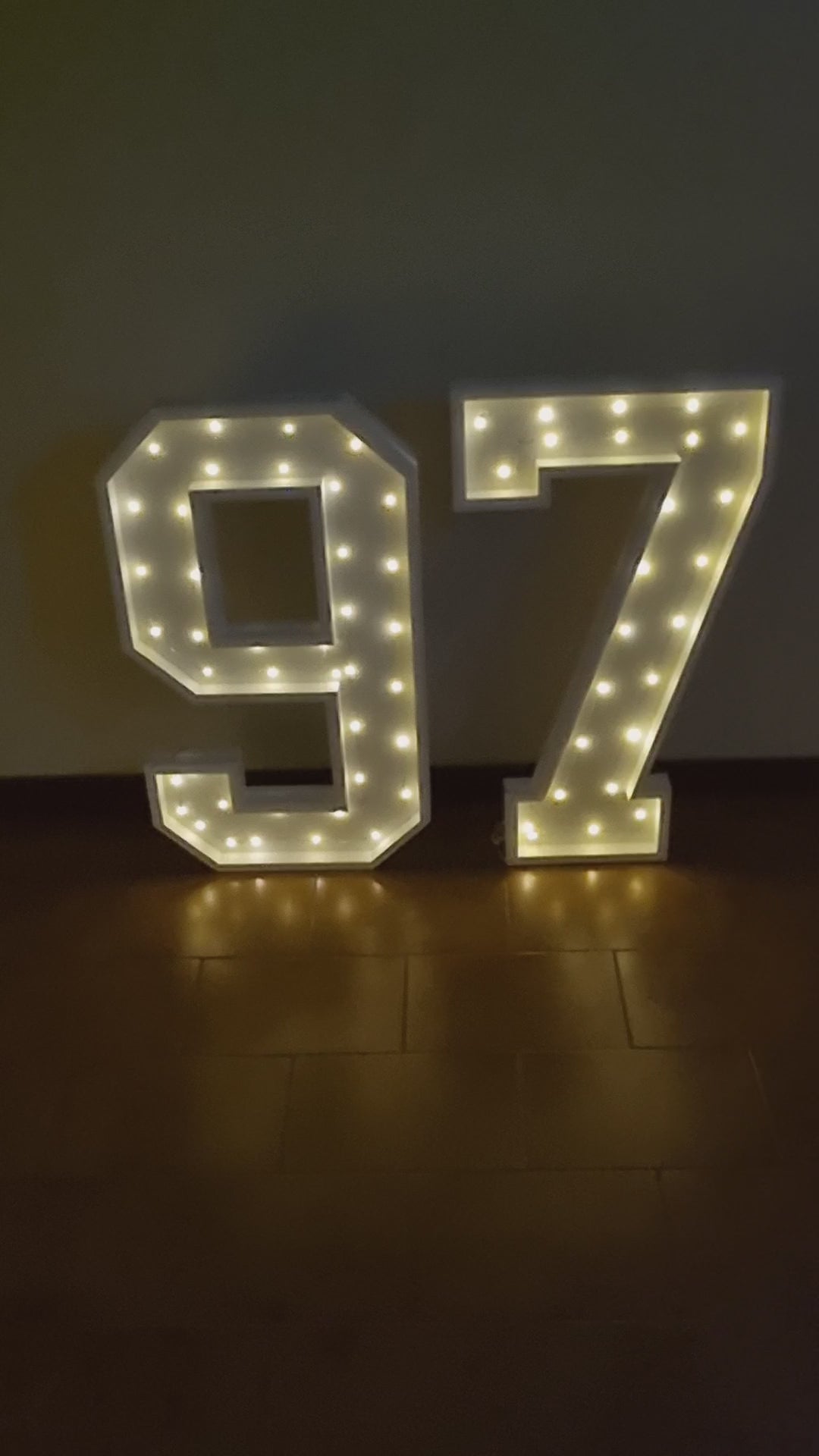 Numero 97 Luminoso Grande