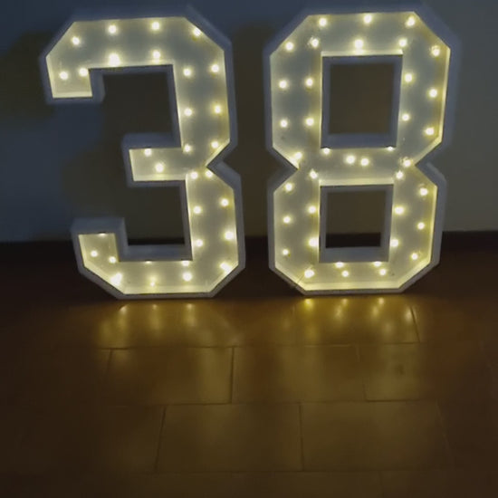 Numero 38 Luminoso Grande