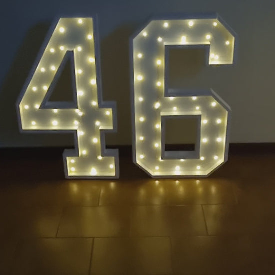 Numero 46 Luminoso Grande