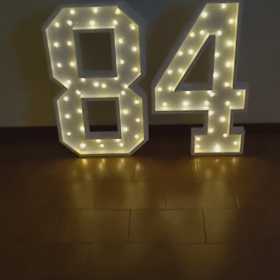 Numero 84 Luminoso Grande