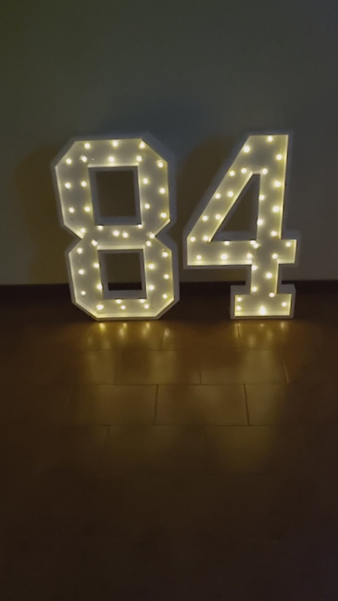 Numero 84 Luminoso Grande