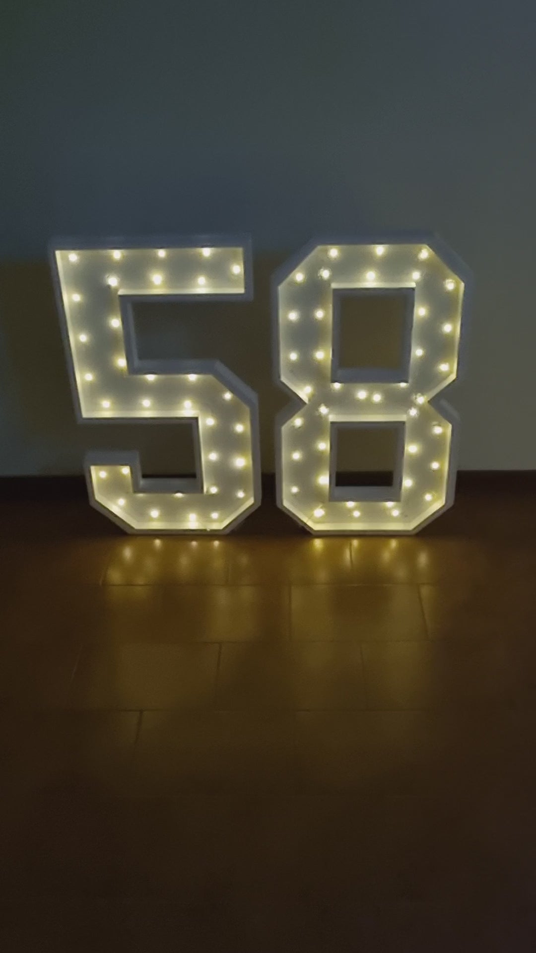 Numero 58 Luminoso Grande